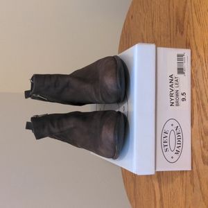 Steve Madden Nyrvana Boot, Brown Leather Size 9.5